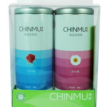 倩慕CHINMU 洋甘菊花茶+红玫瑰花茶（礼盒装）