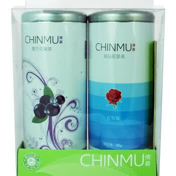 倩慕CHINMU 蓝莓情深花果茶+红玫瑰花茶（礼盒装）