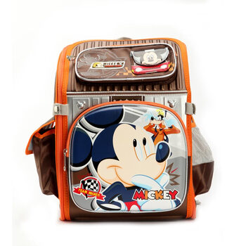 Disney/迪士尼太空减负学生书包双肩背包SM80309 咖啡色 F