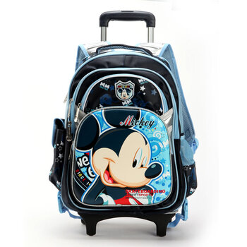 Disney/迪士尼米奇米妮减负包 儿童拉杆书包SM80308 藏青 F
