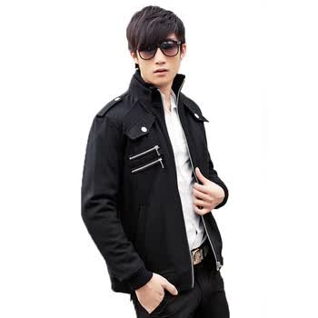 衣然呈品 <em>毛尼</em>风衣<em>2014</em>春秋装<em>新款</em>男装修身短