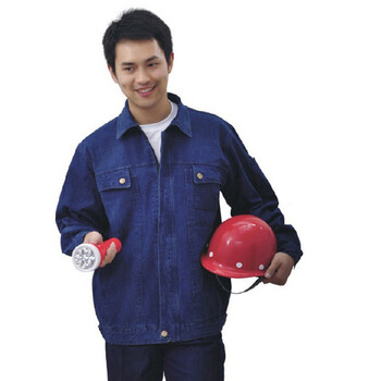 牛仔工作服套装 男女电焊工作服 司机牛仔服棉