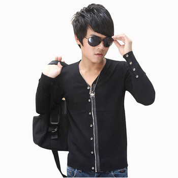 木子屋 2012秋冬装新品韩版时尚男装<em>拉链开衫</em>