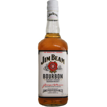 【京东超市】白占边（Jim Beam）洋酒 美国波本威士忌750ml