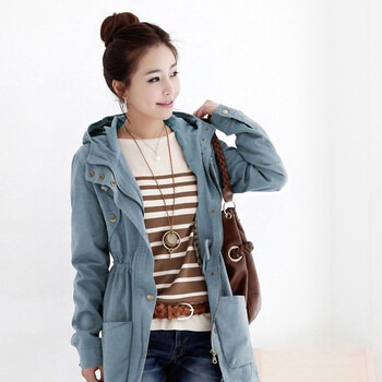 衣锦霓裳2013新春装新款女外套 韩版休闲 中长