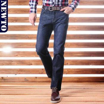 牛头牌(NEWTO)男装秋冬新款绣花logo拉链口