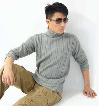 OBM2013秋冬新款热卖<em>男士高领保暖毛衣</em>男士
