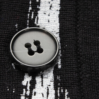 零号男 斑驳感粉浆<em>印花全棉</em>V领<em>开衫</em> ACD001