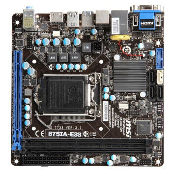 微星（msi）B75IA-E33主板（Intel B75/LGA 1155）