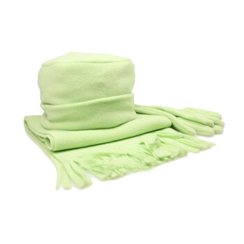 2neiyiQ1429手套配套围巾亮丽绿色绒线围巾3
