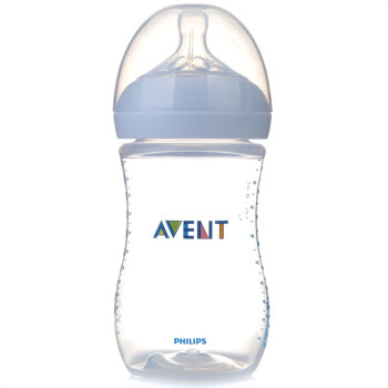 飞利浦 新安怡（AVENT）9安士宽口径自然原生PP奶瓶260ml 单个装