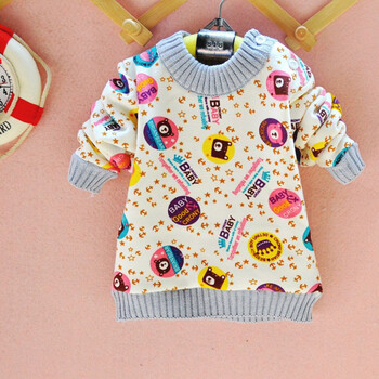 雅尚 2012冬季<em>儿童毛衣</em> 皇冠小熊 <em>加厚加绒</em> 保