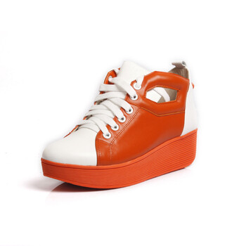 都市情人女鞋秋款厚底鞋松糕鞋摇摇鞋女鞋休闲