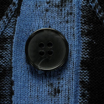 零号男 菱形活性透底<em>印花</em>撞色前襟<em>全棉开衫</em> A