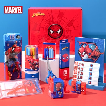 迪士尼（Disney）文具套装 小学生文具大礼包学习用品礼盒1-3年级儿童生日伴手礼男孩 蜘蛛侠DM24943A