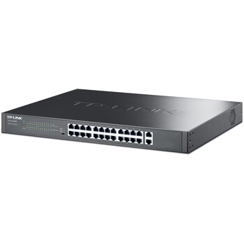 普联(TP-LINK) 24口百兆PoE交换机 千兆上联以太网交换机 监控网络网线分线器 2个千兆口 TL-SL1226MP 普联(TP-LINK) 24口百兆PoE交换机 千兆上联以太网交换机 监控网络网线分线器 2个千兆口 TL-SL1226MP