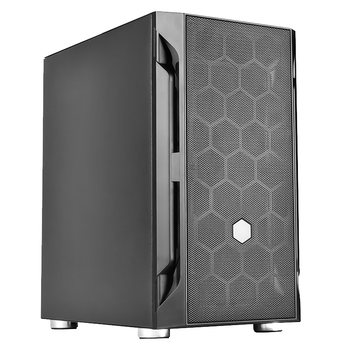 银昕(SilverStone)法拉H1M 黑色MATX办公机箱(支持240水冷/长显卡/标配12cm风扇/非侧透)