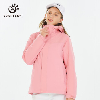 探拓(tectop)冲锋衣 男女户外可拆卸羽绒内胆防寒保暖登山外套d214