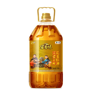 福临门 食用油 家香味 沂蒙土榨 花生仁油5L 中粮出品,降价幅度5.3%