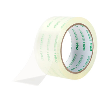 得力封箱大胶带打包透明封箱带宽透明封箱胶带 45mm*60y胶带