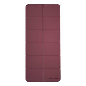 PROIRON普力艾 折叠瑜伽垫tpe便携防滑加厚学生午休垫男女健身减震地垫蓝