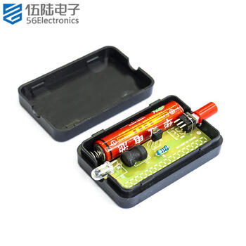 伍陆电子 简易手电筒散件焊接练习电路板LED灯趣味DIY电子制作套件WK-56-80 套件+1节七号电池