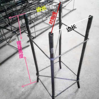鹤齐宸路灯钢筋笼地预埋件地笼监控杆热弯预埋件庭院灯太阳能立杆基础