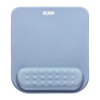 BUBM 记忆棉护腕垫鼠标垫手腕垫可爱创意简约硅胶笔记本电脑鼠标腕托女护手护腕垫男JSM-B雾霾蓝
