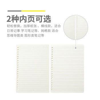 晨光（M&G）A5/20孔活页本芯横线活页本子替芯线圈纸活页笔记本替换内芯HA5A10A 100页/包