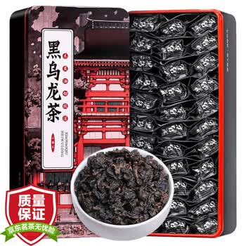 福东顺 茶叶 黑乌龙茶高浓度木炭油切技法浓香型乌龙茶礼盒装500g自己喝