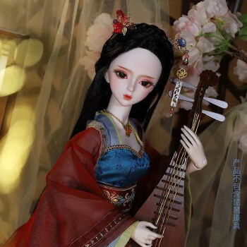 京品精选中国风古装芭比娃娃套装优雅国风古装汉服超大号60厘米娃娃小