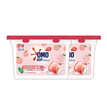 滴露 白桃护色洗衣凝珠100颗除菌除螨柔顺留香三合一（单色）2盒x400G