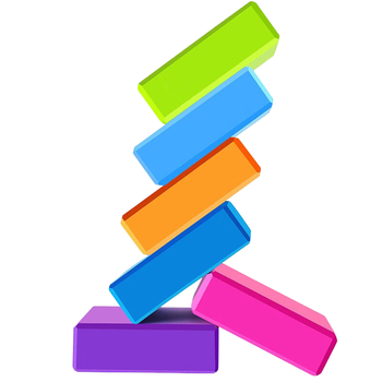 米字熊摸石头过河砖瑜伽砖趣味运动会团建游戏幼儿园拓展训练道具3块装