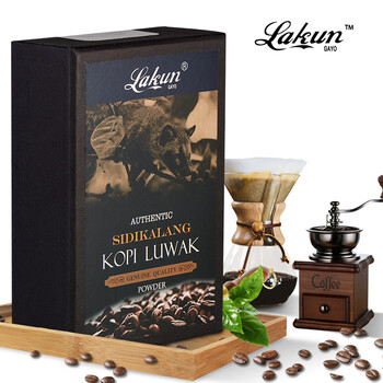 拉昆（Lakun GAYO）印尼原装 麝香猫猫屎咖啡 西地Sidikalang咖啡豆100克 送人礼品