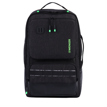 威戈瑞士军刀15.6英寸笔记本电脑包商务双肩包背包出差深灰色