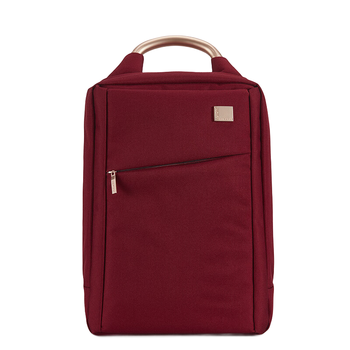 乐上（LEXON）女士时尚休闲书包商务背包14英寸笔记本电脑包旅行包波尔多红