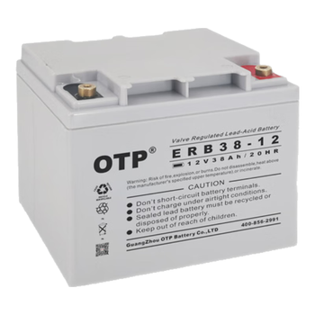 OTP ups不间断电源 12v38ah免维护铅酸蓄电池 应急电源 光伏储能 直流屏 UPS蓄电池  ERB38 -12