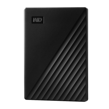 西部数据（WD）5TB 移动硬盘 USB3.0 My Passport随行版2.5英寸 黑 机械硬盘 笔记本电脑外接 大容量加密存储