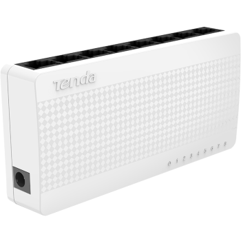 Tenda腾达8口百兆交换机 网线分线器 网络转换器 分流器 S108