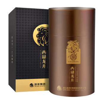 狮峰牌2025年新茶上市 绿茶西湖龙井茶叶明前精品50g润字商务罐装礼盒