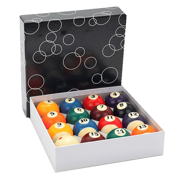 新动力台球子高品质桌球子美式大号16彩水晶台球57.2mm台球用品XD-9502