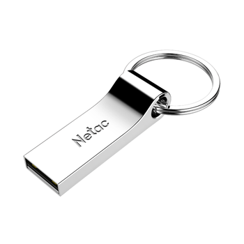 朗科（Netac）16GB USB2.0 U盘U275银色 创意电脑车载钥匙圈加密U盘 防水闪存盘