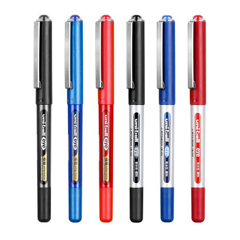 uni三菱【热门商品】uni-ball EYE黑色中性笔0.5mm黑笔签字笔商务直液式学生水性笔套装 UB-150 5支 uni三菱【热门商品】uni-ball EYE黑色中性笔0.5mm黑笔签字笔商务直液式学生水性笔套装 UB-150 5支