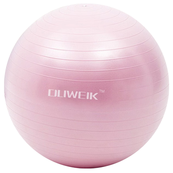 杜威克瑜伽球加厚防滑弹力成人健身球专业平衡核心训练 公主粉55cm