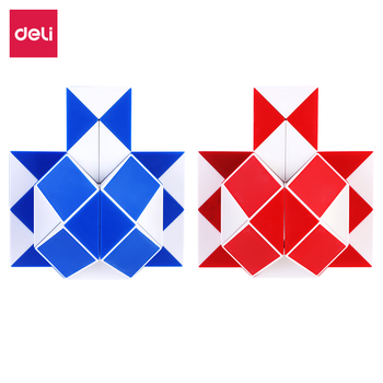 得力(deli)36段百变魔尺魔方弹力结构 益智减压趣味DIY玩具 生日六一儿童节礼物男女孩赠送视频教程