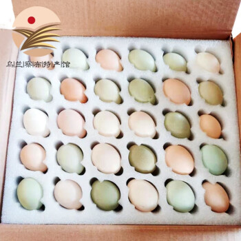 草原亲（CAOYUANQIN）内蒙古特色五彩新鲜鸡蛋30-60枚草鸡蛋笨鸡蛋农场土家鸡蛋 30枚
