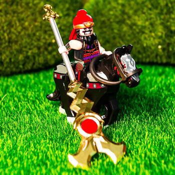 乐高lego三国演义小侠五虎上将神之弓黄忠迪库积木人仔拼插玩具第三方