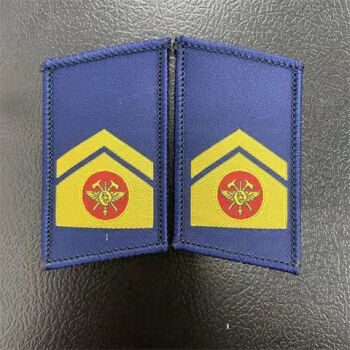 左一仁消防魔术贴专职消防员胸章消防员标识肩章套衔胸徽备勤服大领章