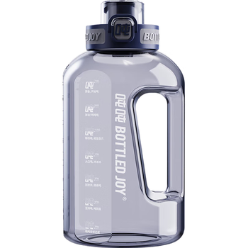 BOTTLED JOY吨吨桶运动杯子大容量塑料杯直饮吨吨杯喝水杯子户外骑行水壶黑色