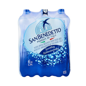 意大利进口 圣碧涛（San Benedetto）碳酸饮料 1.5L*6 （气泡水）